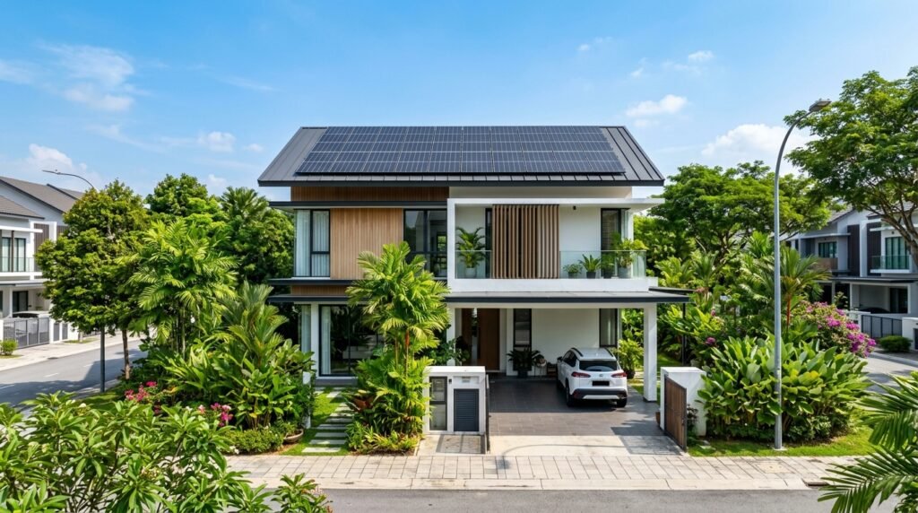 Malaysian terrace house solar pa…