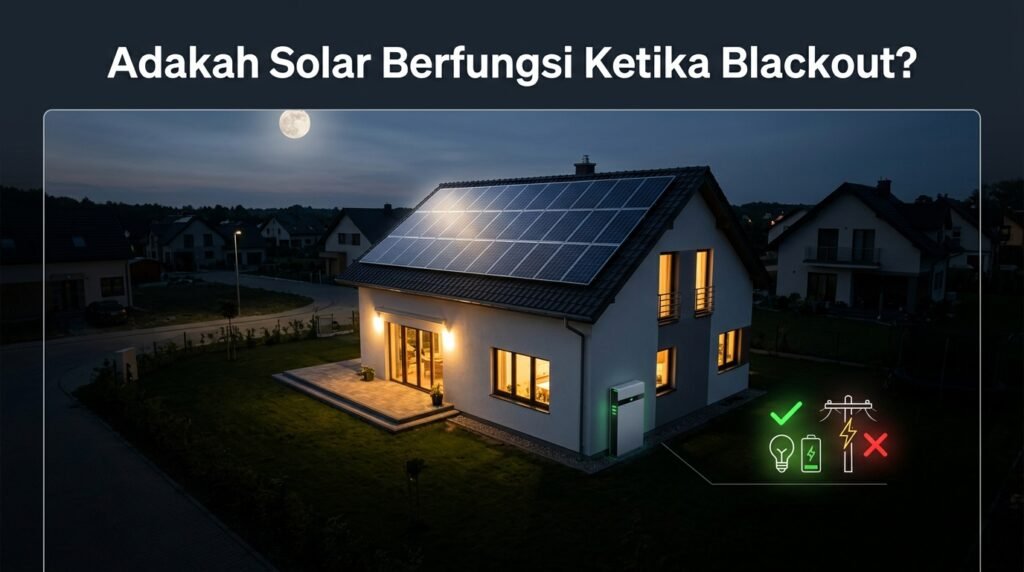 Solar berfungsi ketika blackout