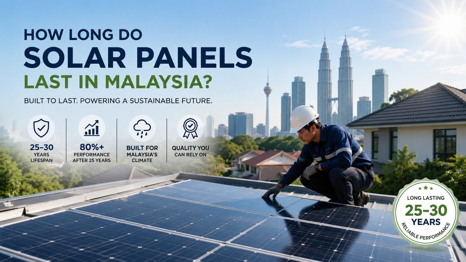 How long do solar panels last in Malaysia - solar panel lifespan and degradation guide by Arus EnerG