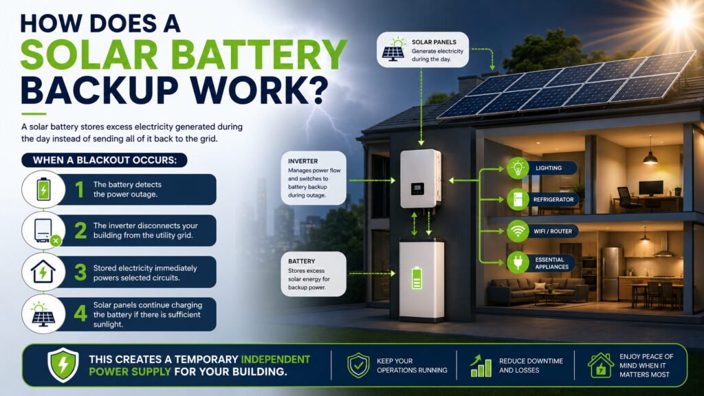 bateri solar blackout Malaysia - How solar battery backup works