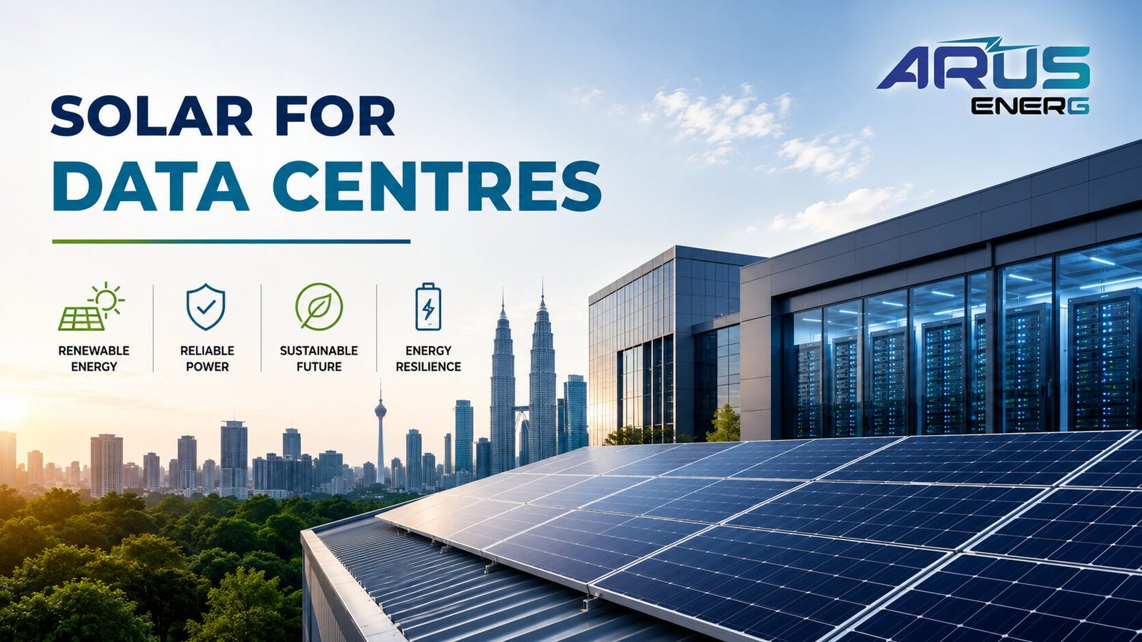 Solar power for data centres vision arus energ
