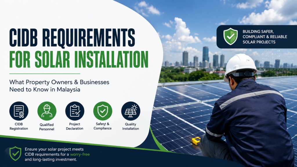 What Is CIDB Malaysia and cidb requirements for solar installation