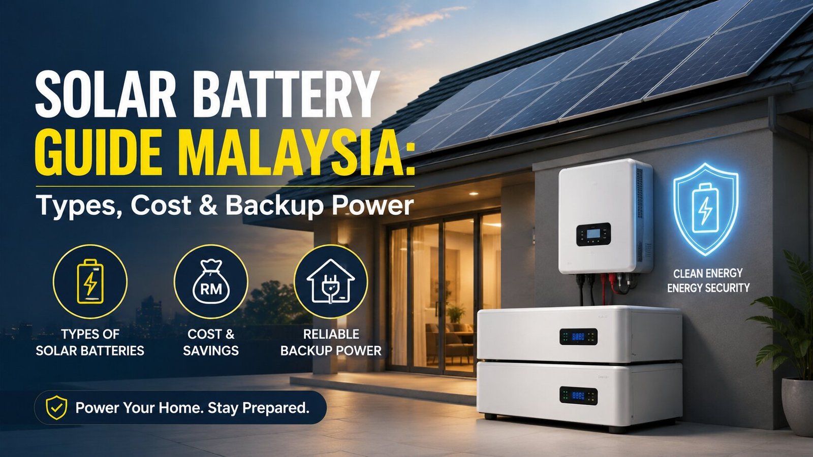 Solar Battery Guide Malaysia Types, Cost & Backup Power