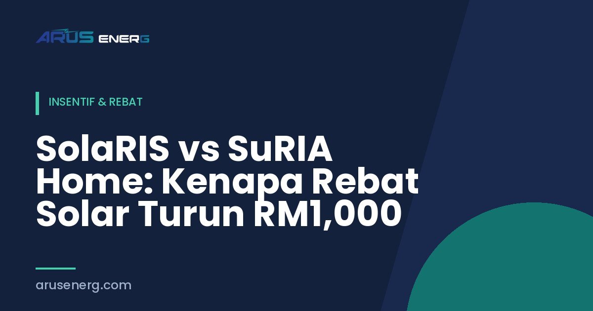 SolaRIS vs SuRIA Home: Kenapa Rebat Solar Turun RM1,000